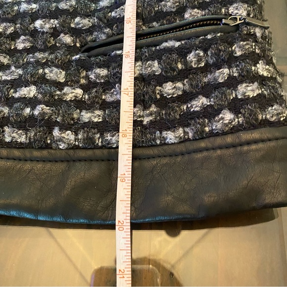 The Limited Tweed Like and Vegan Leather Biker Jacket - Picture 6 of 13